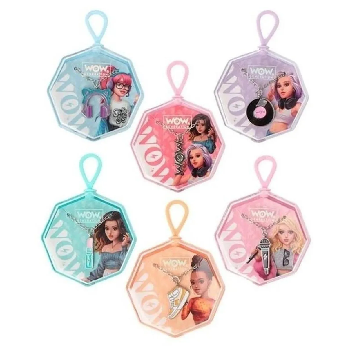 Pulseras y collares multicolor con 6 charms Wow Generation ㅤ*FUNKO UK LIMITED Best