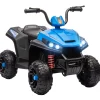 Discount Quad eléctrico para niños Azul y Negro Vehículos De Batería O A Pedales