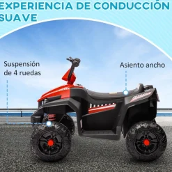 Quad eléctrico para niños Rojo y Negro*AIYAPLAY Discount