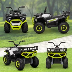 Clearance Quad eléctrico para niños Verde y Negro Vehículos De Batería O A Pedales
