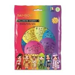 Clearance Rainbow High - 10 globos impresos Artículos De Fiesta Y Regalos
