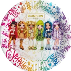 - 8 platos de cartón*RAINBOW HIGH Hot