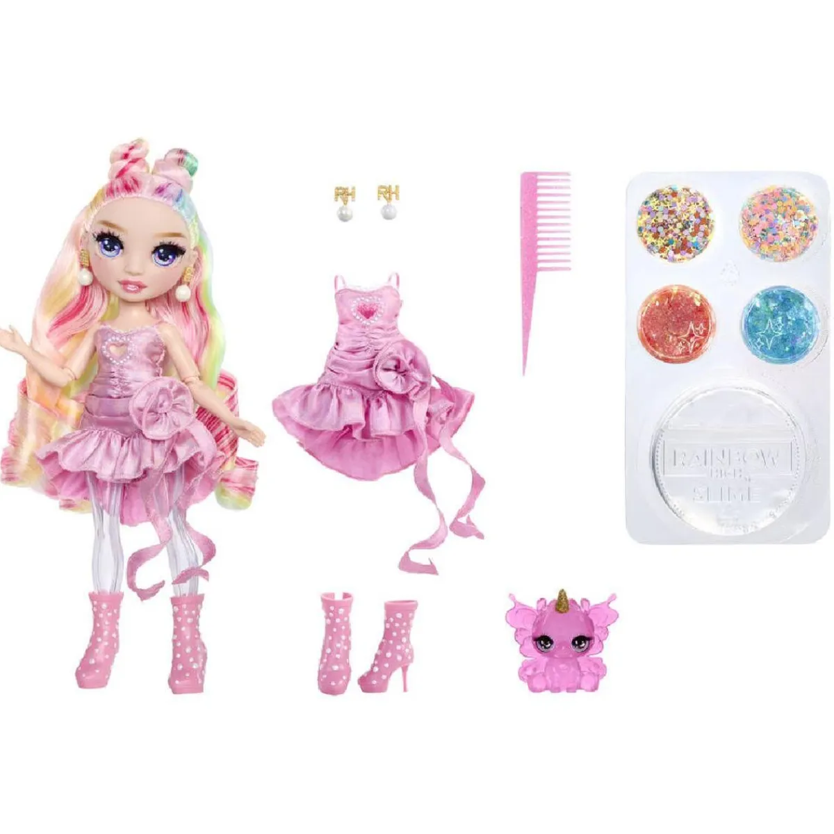 New Rainbow High - Bella Parker - Muñeca Rainbow Shimmers Muñecas