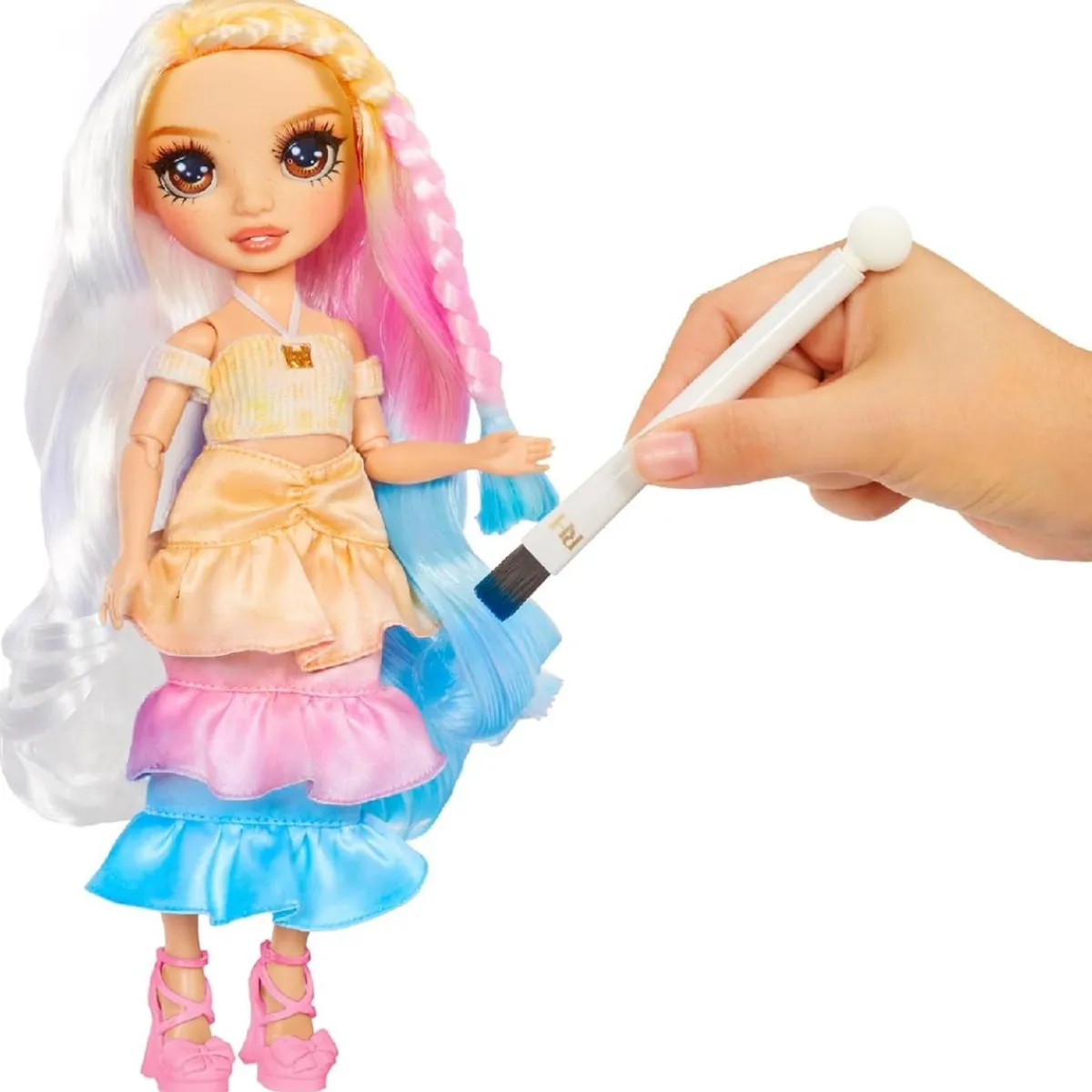 Discount Rainbow High - Watercolor & Create DIY - Muñeca ojos castaños Muñecas