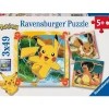 Ravensburger - 3 puzzles 49 piezas Pokémon*RAVENSBURGER IBÉRICA Clearance