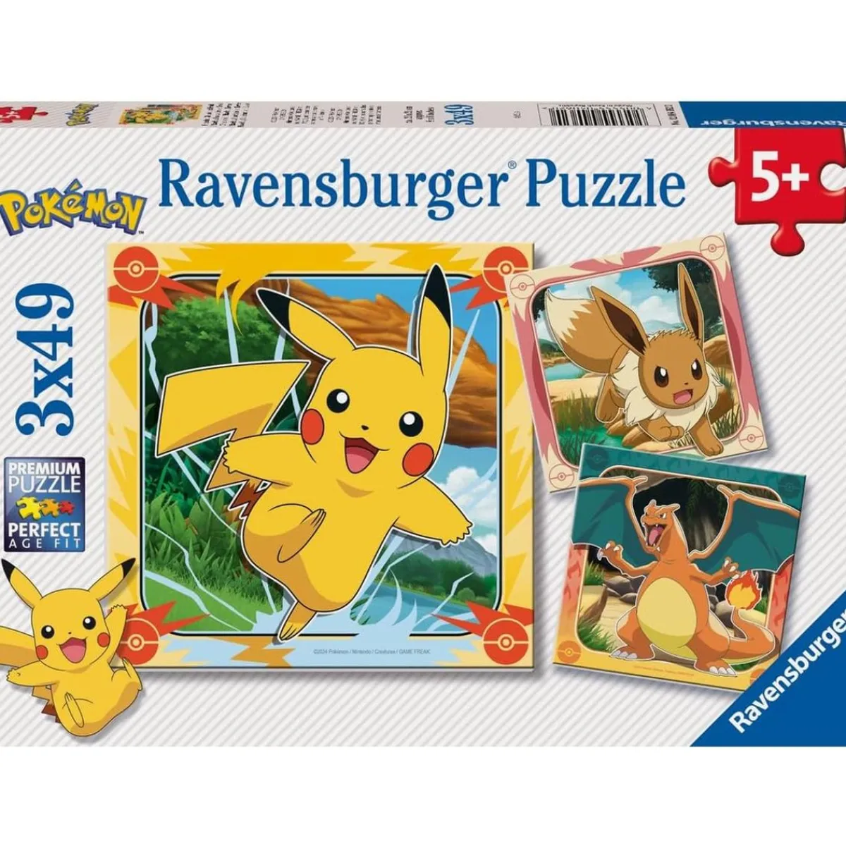 Ravensburger - 3 puzzles 49 piezas Pokémon*RAVENSBURGER IBÉRICA Clearance