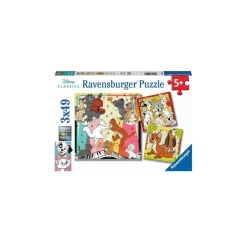 Ravensburger - Animales felices - Puzzle 3x49 pìezas*RAVENSBURGER IBÉRICA Best