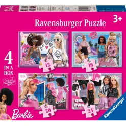 - Barbie - Puzzle infantil 4 in a box*RAVENSBURGER New