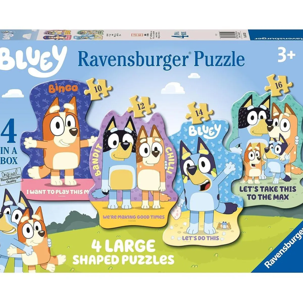 Clearance Ravensburger - Bluey - 4 Puzzles progresivos de 10, 12, 14 y 16 piezas Juegos Y Puzzles