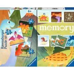 Outlet Ravensburger - Dinosaurios Memory y Puzzle multipack, cartas y piezas variadas ㅤ Friki Zone|Juegos Y Puzzles