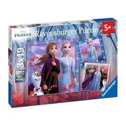 Sale - Frozen - Pack Puzzles 3x49 Piezas Frozen 2 Juegos Y Puzzles