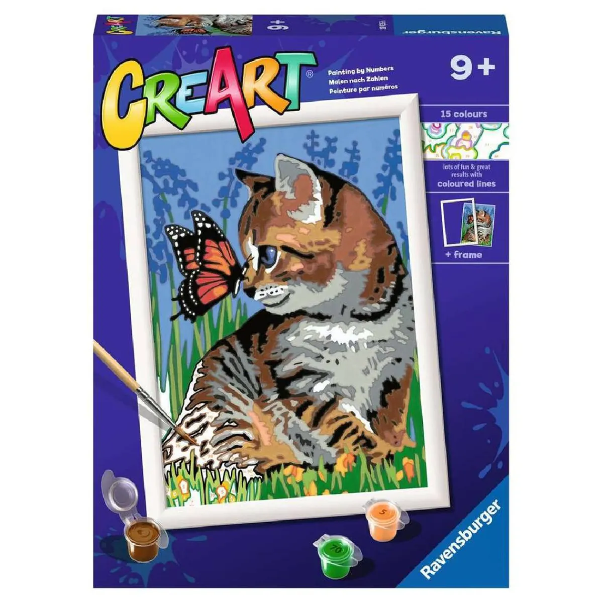 Ravensburger - Gatito y mariposa CreArt*RAVENSBURGER IBÉRICA Hot