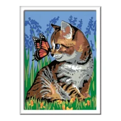 Ravensburger - Gatito y mariposa CreArt*RAVENSBURGER IBÉRICA Hot