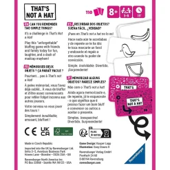 New Ravensburger - Juego de cartas familiar That's not a hat: Versión Española ㅤ Friki Zone|Juegos Y Puzzles