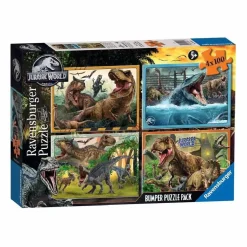 Ravensburger - Jurassic World - Pack 4 puzzles 100 piezas*RAVENSBURGER IBÉRICA Best