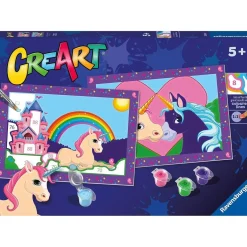 Ravensburger - Kit para pintar por números: unicornios con tablas preimpresas y colores ㅤ*ABYSSE CORP Best