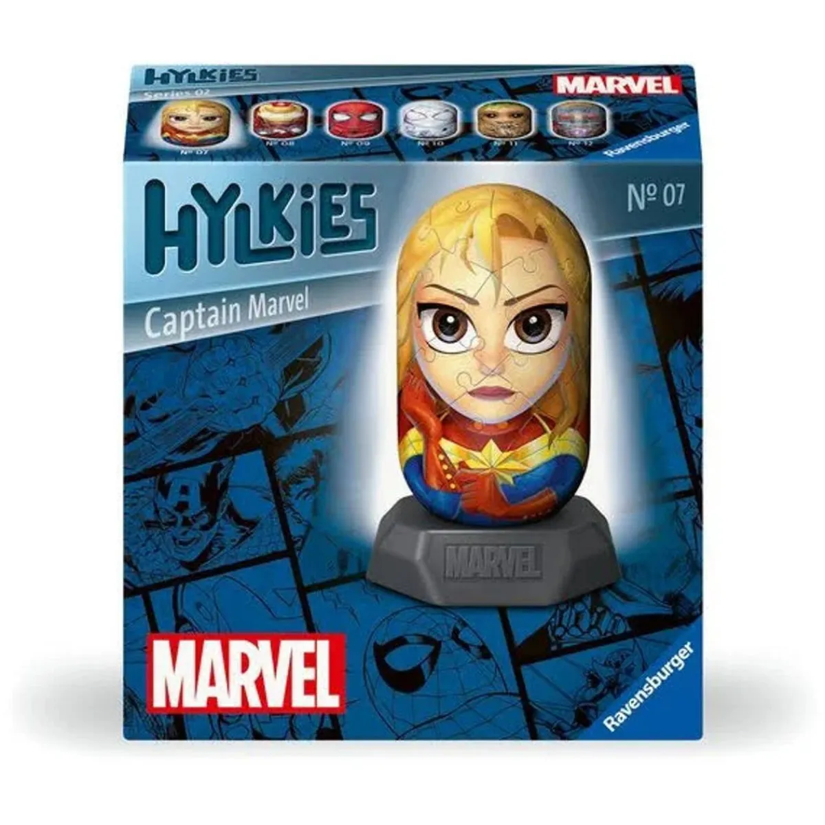 Ravensburger - Marvel 3D Puzzle Captain Marvel Hylkies*RAVENSBURGER IBÉRICA New
