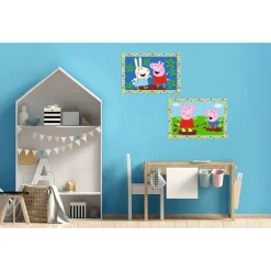 Ravensburger - Peppa Pig - Kit para pintar por números con dos tablas preimpresas y pincel ㅤ*RAVENSBURGER IBÉRICA New