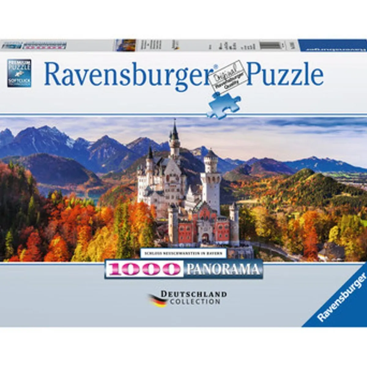 Ravensburger - Puzzle 1000 piezas, Vista panorámica del Castillo de Neuschwanstein, Calidad premium ㅤ*RAVENSBURGER IBÉRICA Outlet