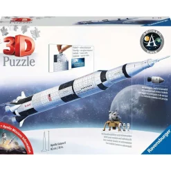 New Ravensburger - Puzzle 3D Apollo Saturn V Rocket, 440 piezas ㅤ Juegos Y Puzzles