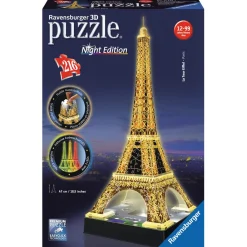 New Ravensburger - Puzzle 3D Torre Eiffel Night Edition Juegos Y Puzzles