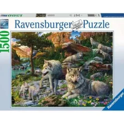 Ravensburger - Puzzle de lobos en primavera - 1500 piezas ㅤ*RAVENSBURGER IBÉRICA Discount