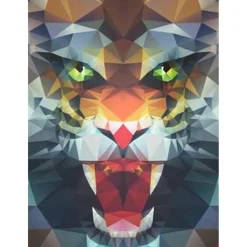 Ravensburger - Puzzle de polígonos con rugido de león, 500 piezas ㅤ*RAVENSBURGER IBÉRICA Best