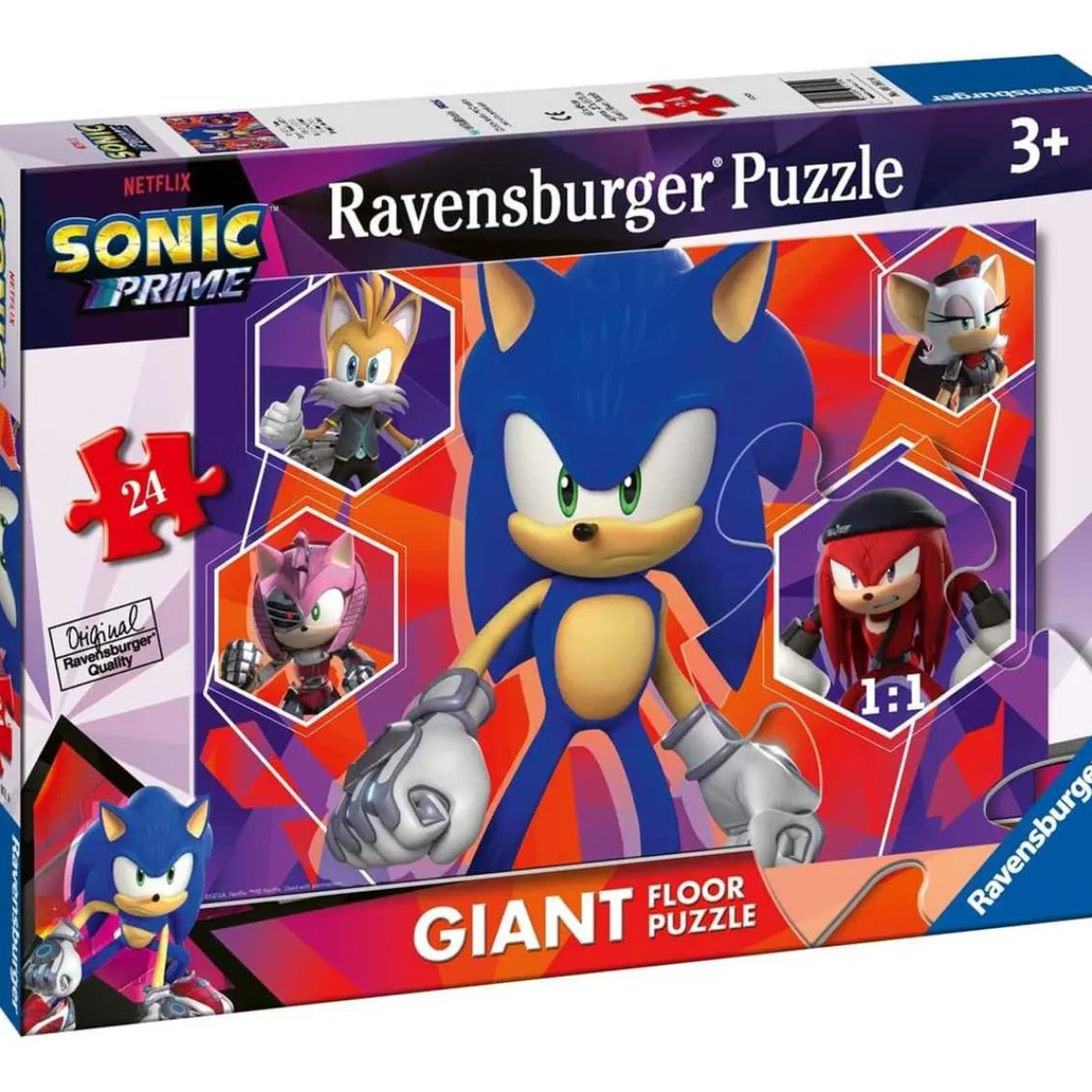 Ravensburger - Puzzle Gigante de Suelo 24 piezas Sonic the Hedgehog*RAVENSBURGER IBÉRICA New