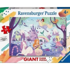 Ravensburger - Puzzle gigante de suelo con 24 piezas: unicornios y Spiderman ㅤ*RAVENSBURGER IBÉRICA Discount