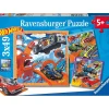 Ravensburger - Puzzle Hot Wheels, Colección de 3 puzzles de 49 piezas ㅤ*RAVENSBURGER IBÉRICA