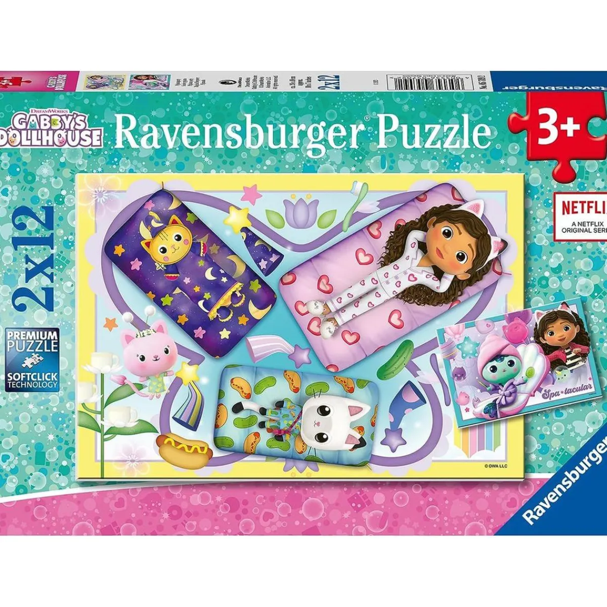 Ravensburger - Puzzle infantil colección Gabby's Dollhouse, 2 x 12 piezas ㅤ*RAVENSBURGER IBÉRICA Sale