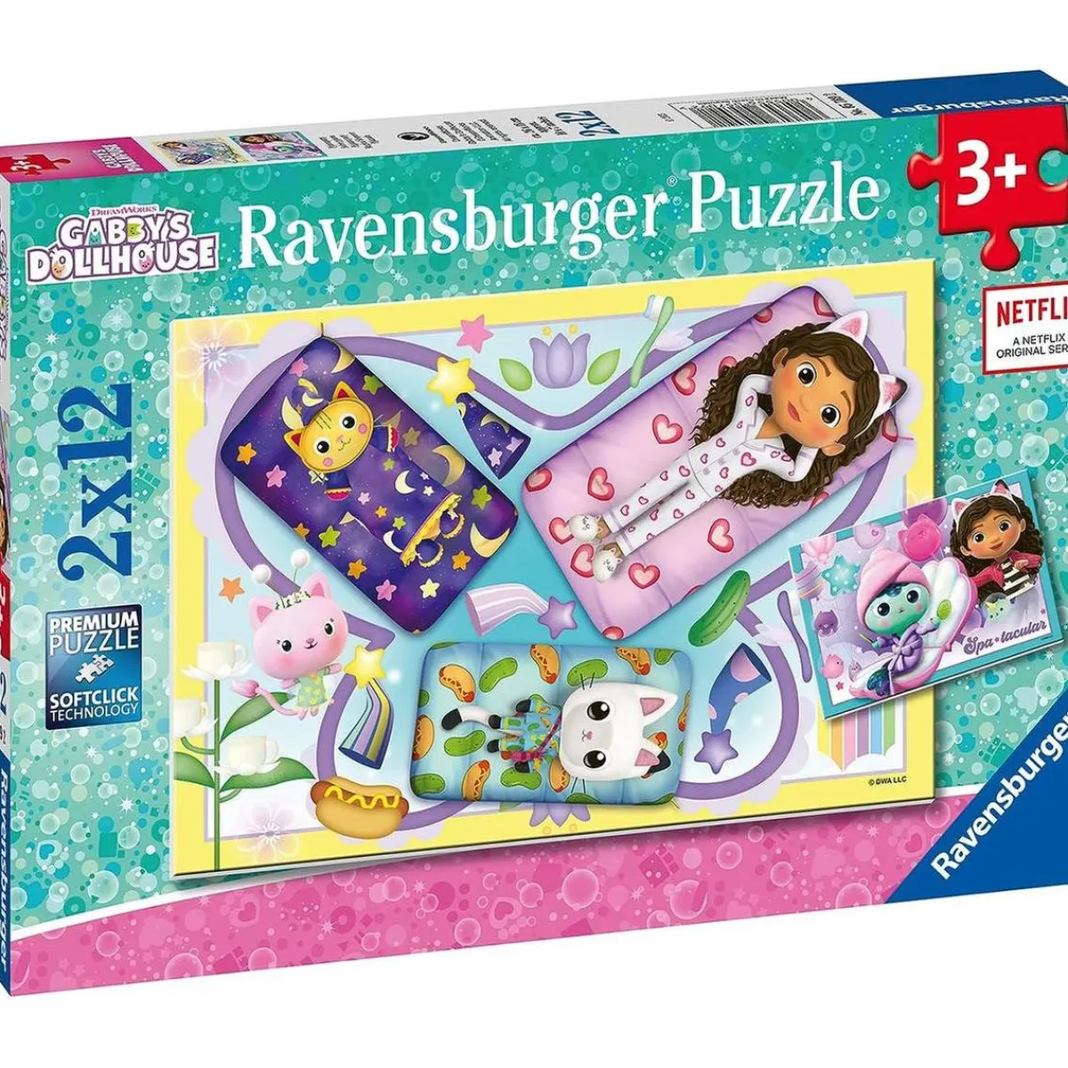 Ravensburger - Puzzle infantil colección Gabby's Dollhouse, 2 x 12 piezas ㅤ*RAVENSBURGER IBÉRICA Sale