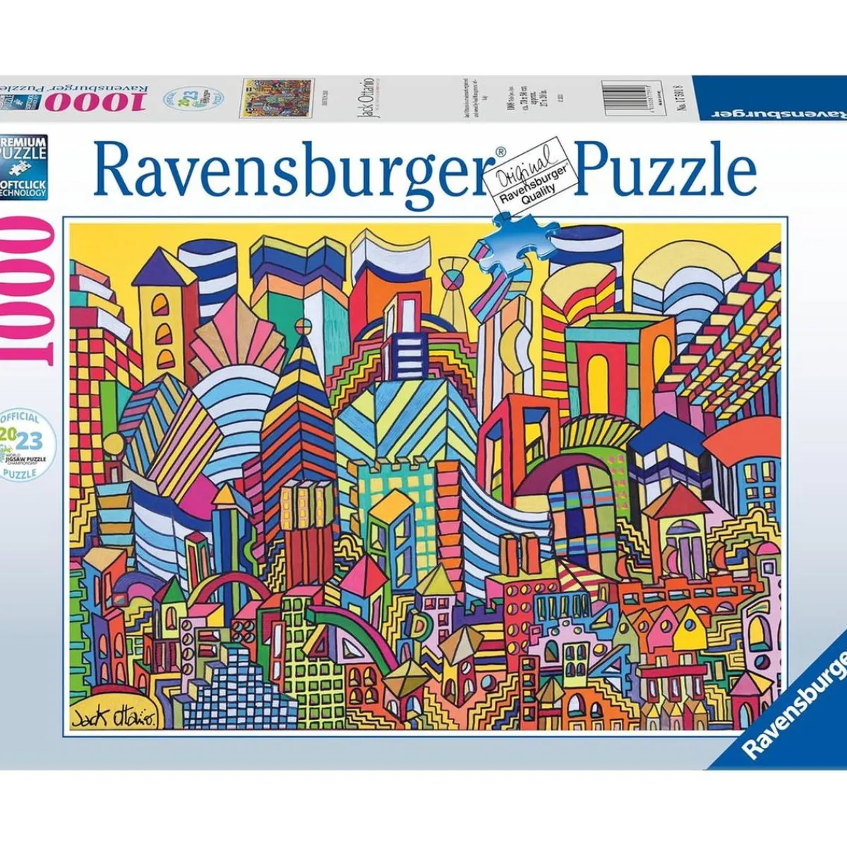 Ravensburger - Puzzle Paisaje Urbano Nocturno 1000 Piezas ㅤ*RAVENSBURGER IBÉRICA Best