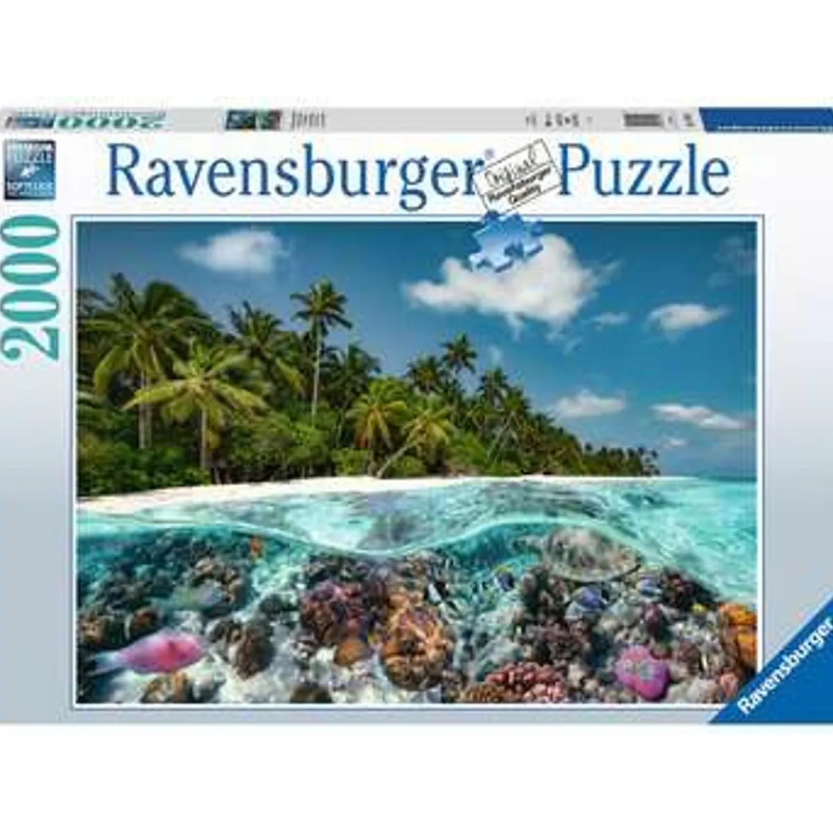 Ravensburger - Puzzle paisaje de las Maldivas, 2000 piezas ㅤ*RAVENSBURGER IBÉRICA Outlet