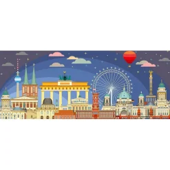 Ravensburger - Puzzle panorámico Berlin de noche 1000 piezas ㅤ Juegos Y Puzzles