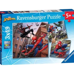 Best Ravensburger - Spider-man - Ravensburger Marvel Spider-Man - Conjunto de 3 rompecabezas de 49 piezas ㅤ Juegos Y Puzzles