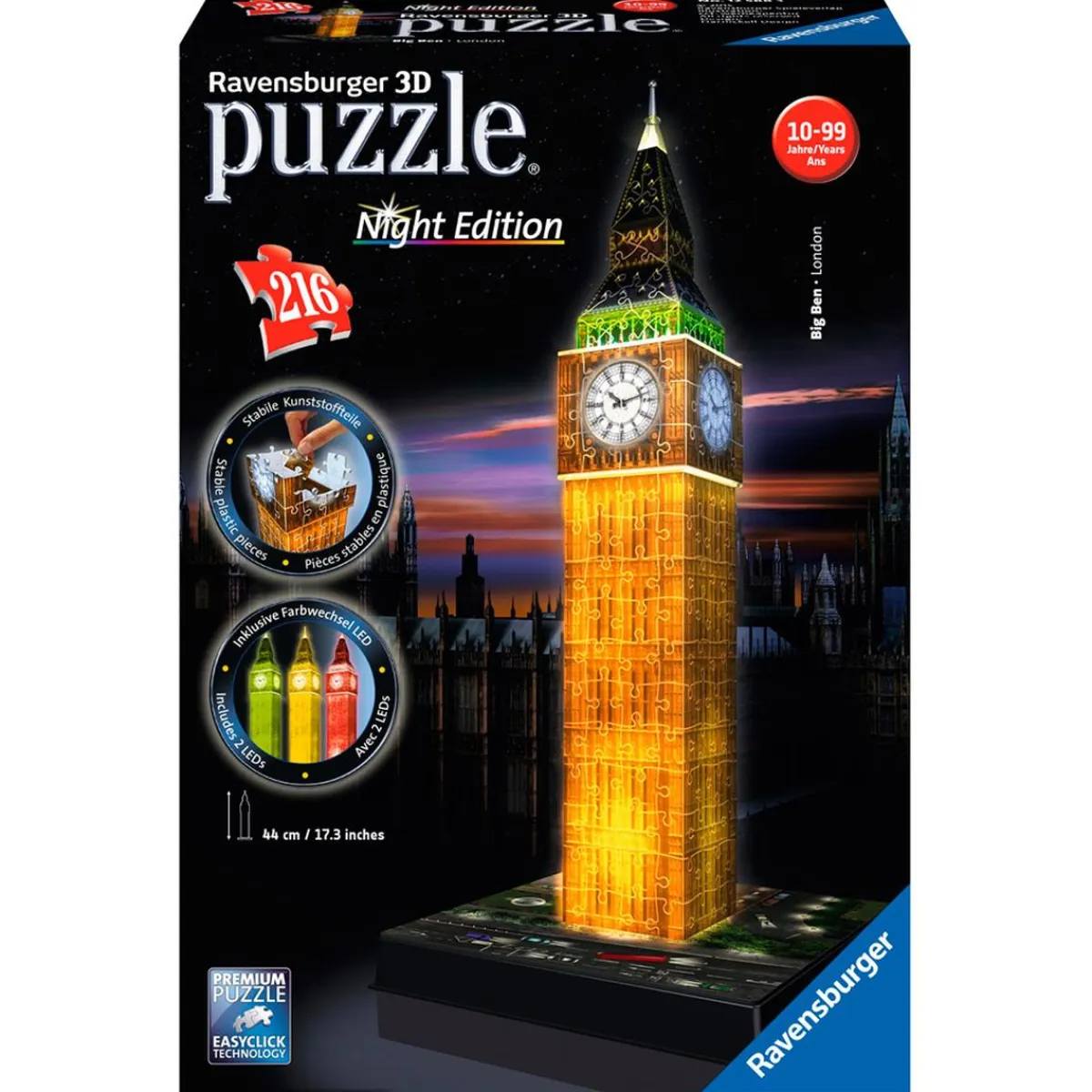 Sale Ravensburguer - Puzzle 3D Big Ben de Noche Juegos Y Puzzles
