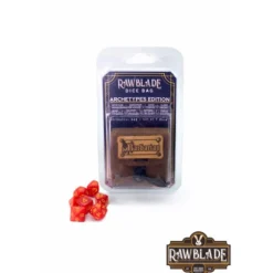 Rawblade - Dados y bolsa de cuero Bárbaro*LAST LEVEL