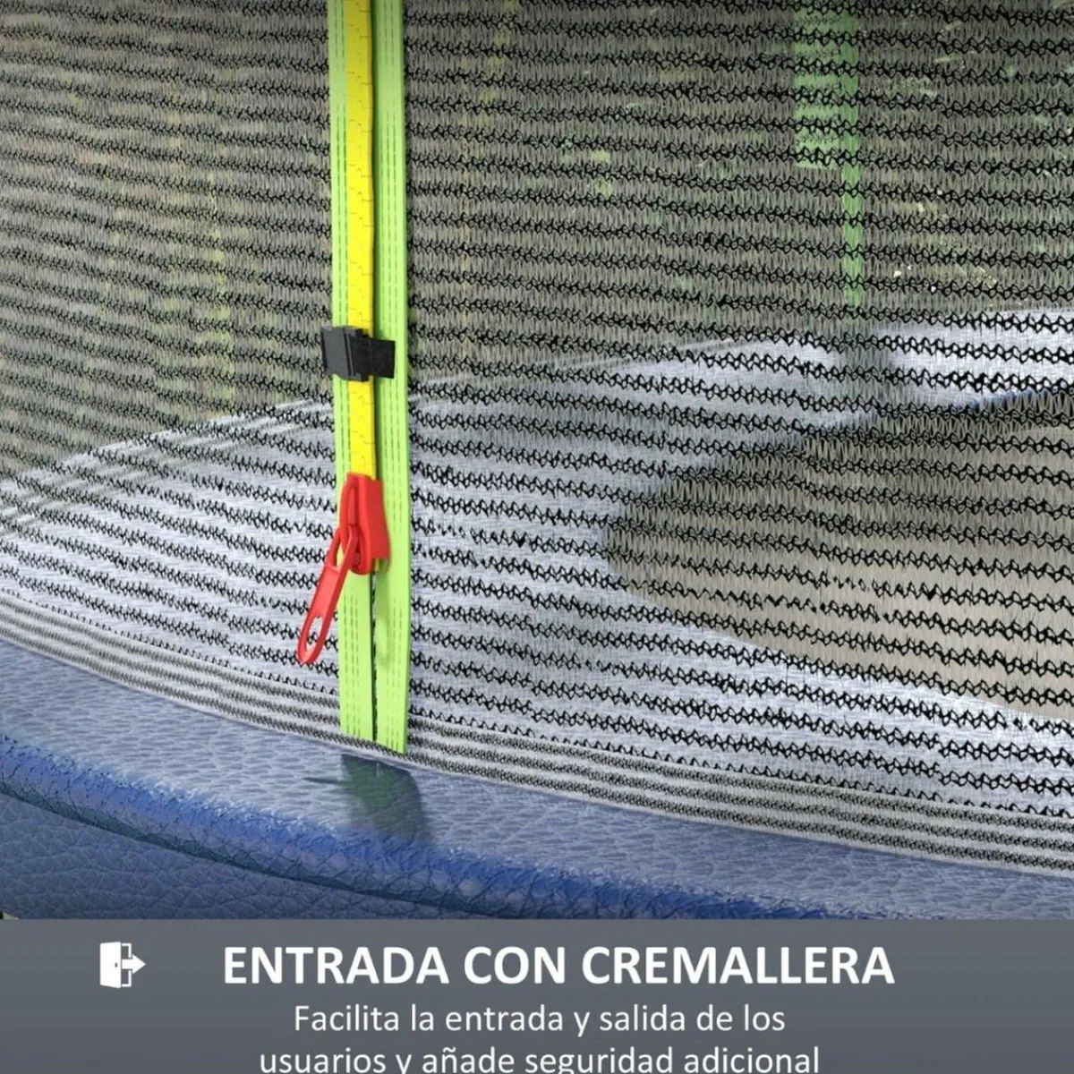 Red de seguridad para trampolín Ø244 Verde Camas Elásticas