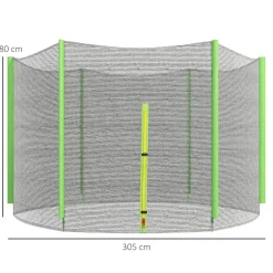 New Red de seguridad para trampolín Ø305 Verde Camas Elásticas