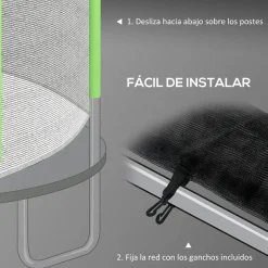 New Red de seguridad para trampolín Ø305 Verde Camas Elásticas