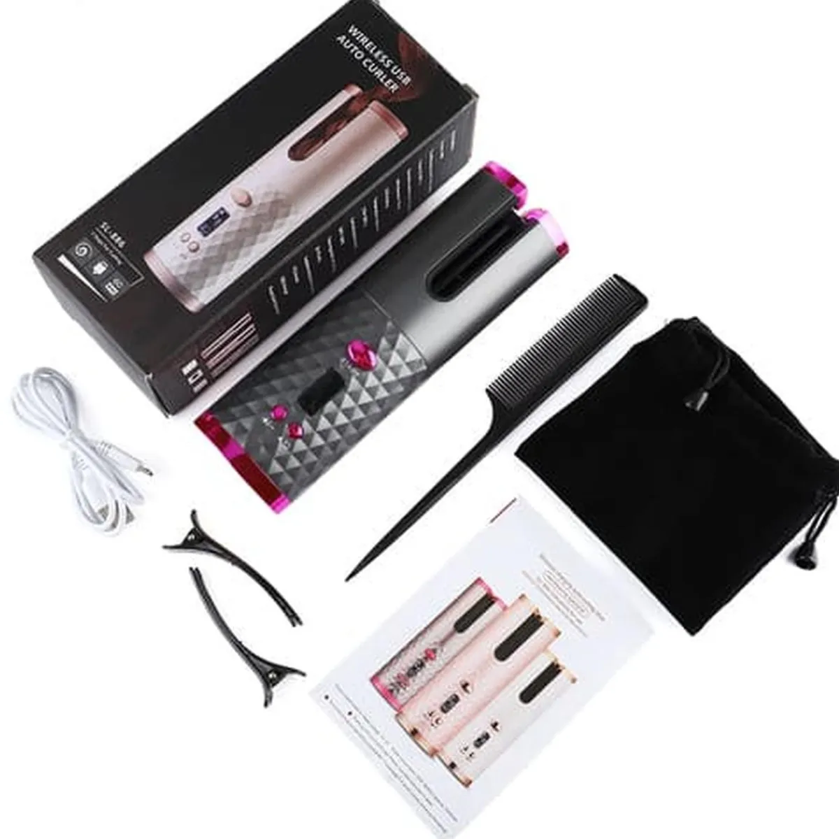 Rizador de pelo Rosa*KLACK EUROPE New