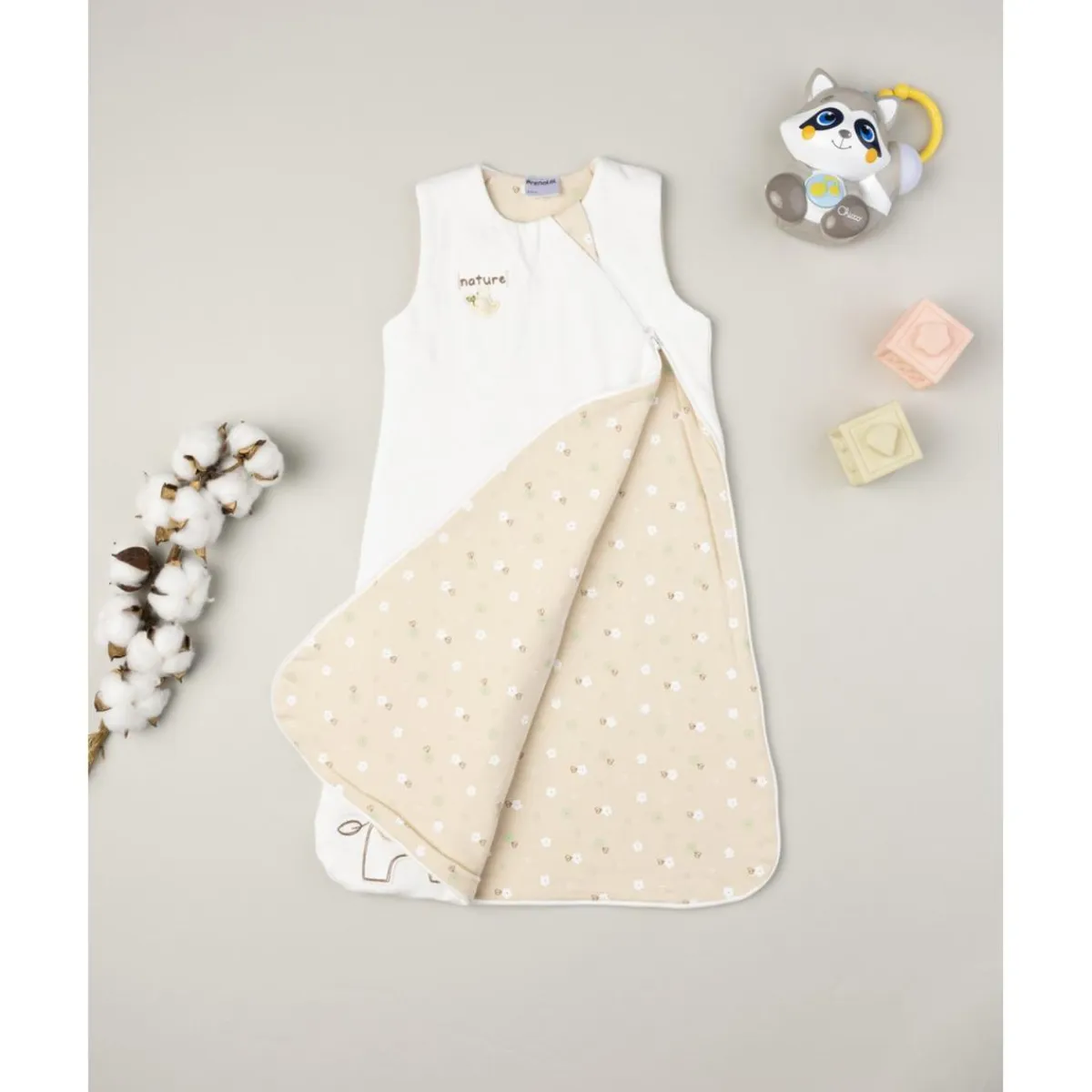 Saco de dormir crema niña jirafa Recién Nacido·Ropa De Cama|Ropa De Cama·Saco De Dormir