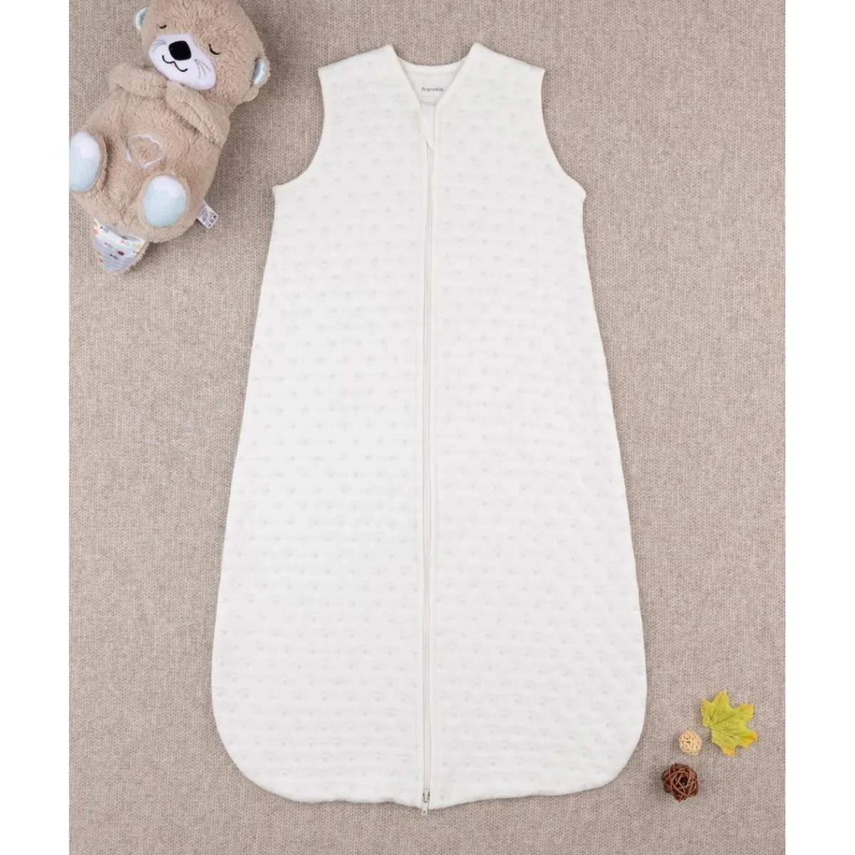 Saco sin mangas color crema*Prenatal Online