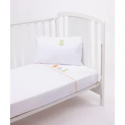 Clearance Set de 3 piezas de sábanas con estampado de hipopótamos Ropa De Cama·Sábanas Y Mantas|Recién Nacido·Ropa De Cama
