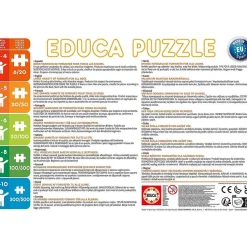 New Set de 2 puzzles infantiles, 48 piezas cada uno, 28 x 20 cm ㅤ Juegos Y Puzzles