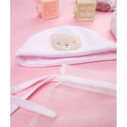 Set de Gorro y Patucos para Bebé Niña en Rosa*Prenatal Best