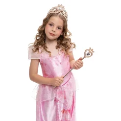 New Set Tiara y Varita Princesa Oro Disfraces|Halloween