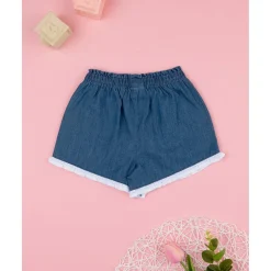 Clearance Shorts de chambray/sangallo para niña Bebé Niña 3-36 Meses·Vaqueros, Pantalones Y Petos|Niña·Bebé Niña 3-36 Meses