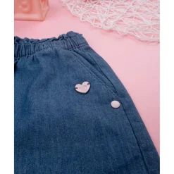 Clearance Shorts de chambray/sangallo para niña Bebé Niña 3-36 Meses·Vaqueros, Pantalones Y Petos|Niña·Bebé Niña 3-36 Meses